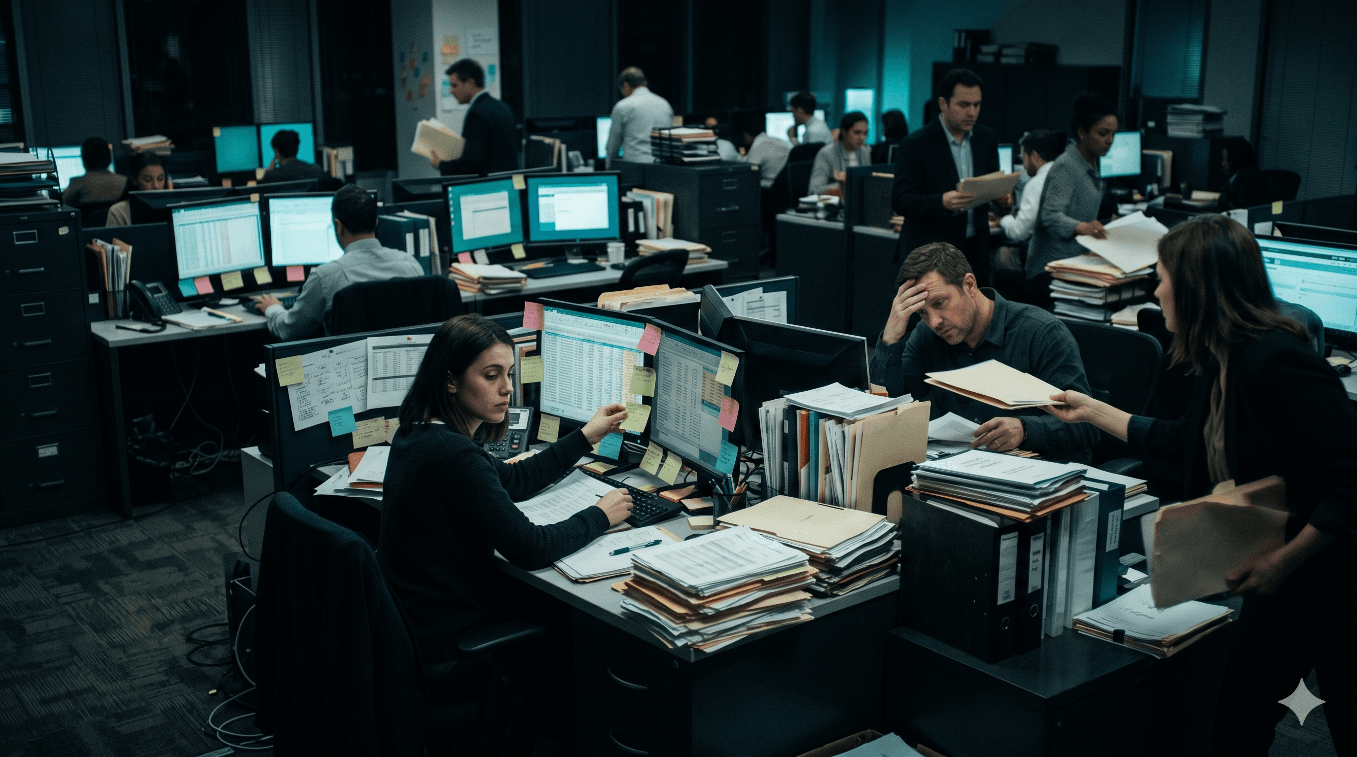 Teams overwhelmed by manual, paper-driven operations