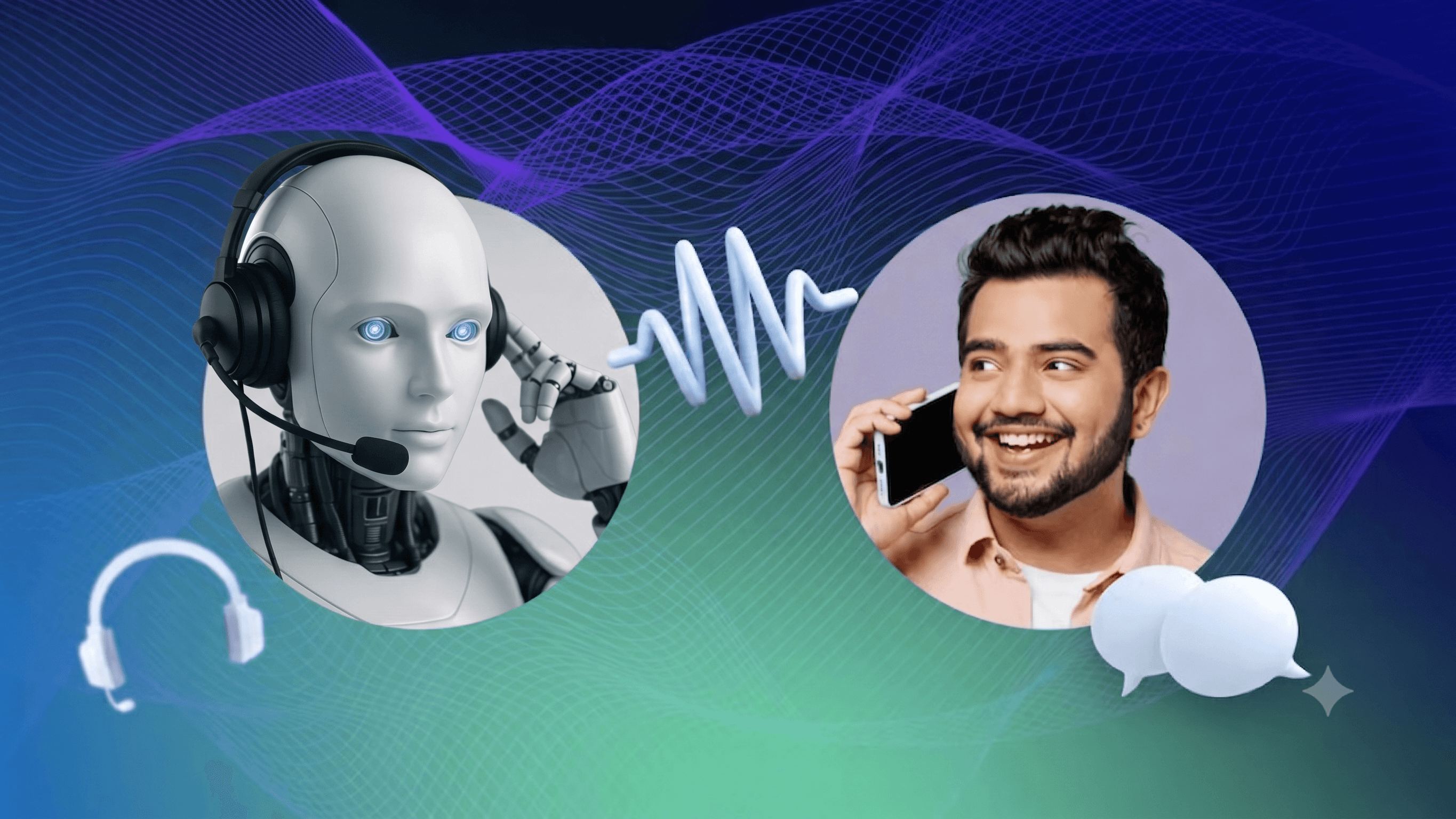 An iNEST AI voice agent handling a live customer call